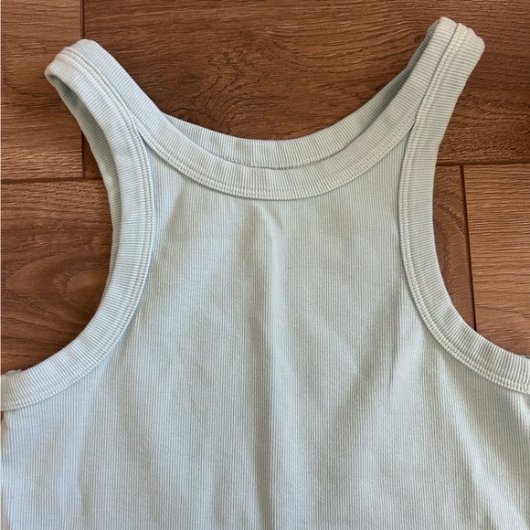 MOTHER Move It The Chin Ups Tank Light Blue Size Small - Picture 2 of 5